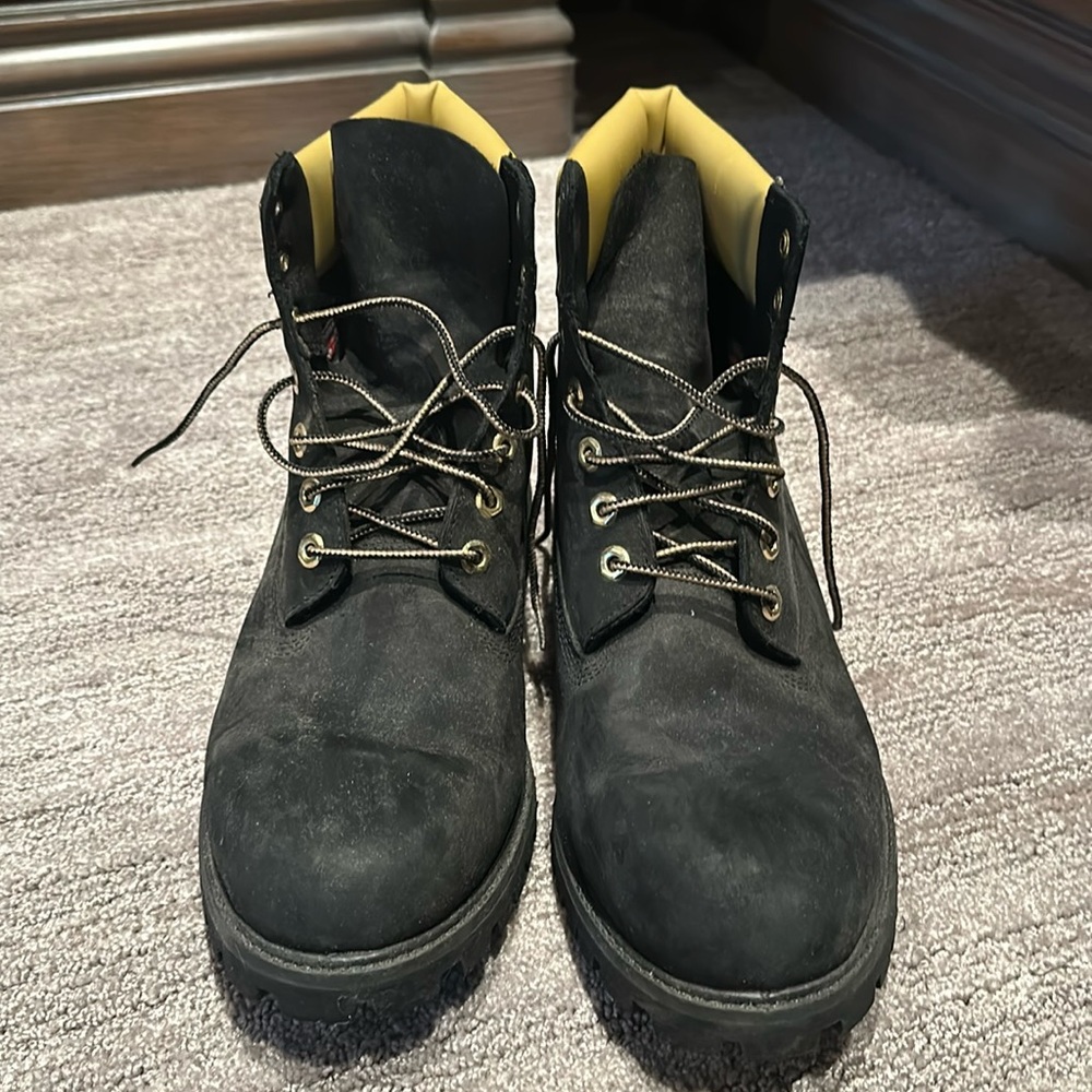 Timberland mens boot size 12 black suede